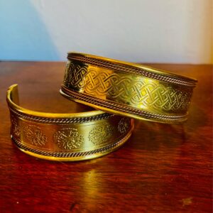 Copper bras cuff bracelet