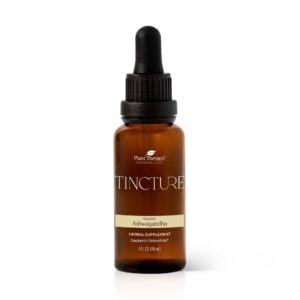 Plant Therapy Organic Ashwagandha Root Tincture 30 mL (1 oz) Supports Relaxation Rejuvenating & Immune-Supporting Potent & Natural Extraction Process