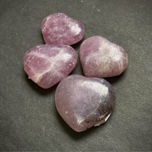 Lepidolite hearts