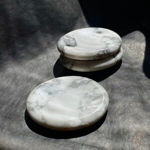 Howlite worry stone