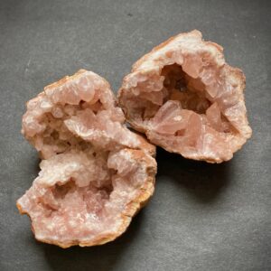 Pink amethyst cluster