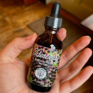 Organic Elderberry Herbal Supplement Tincture (2 oz)