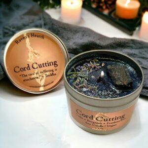 Cord cutting candle 6oz