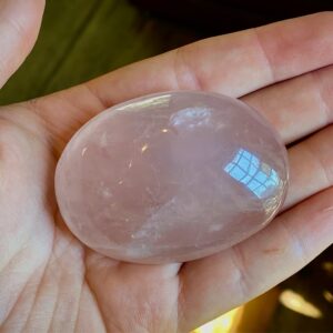 Rose Quartz Palm Stone