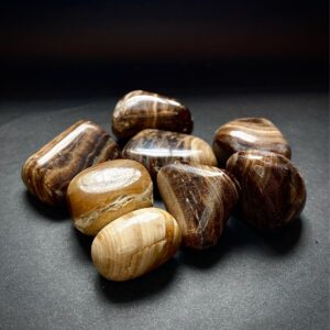 Chocolate calcite tumble