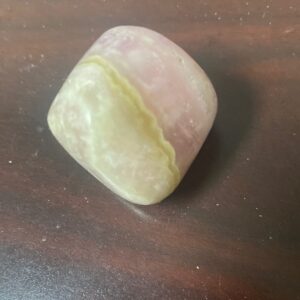Pink aragonite tumble