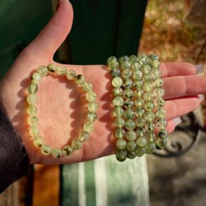 Prehnite bracelet