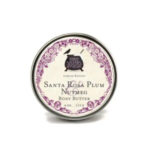 Three Sister Apothecary Santa Rosa plum nutmeg body butter
