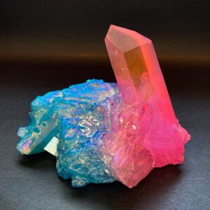 Aura quartz cluster