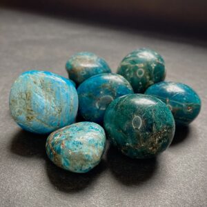 Blue Apatite Tumbles
