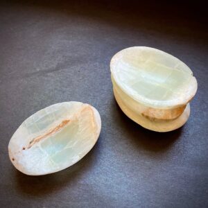 Caribbean calcite worry stone