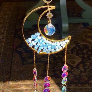 Crystal moon sun catcher