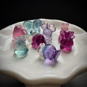Mini fluorite figurine