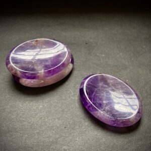 Amethyst worry stone