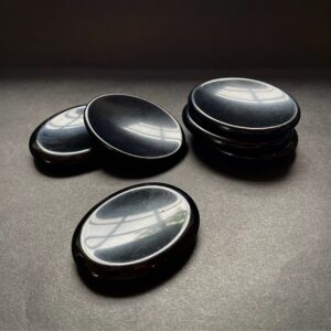 Obsidian worry stone