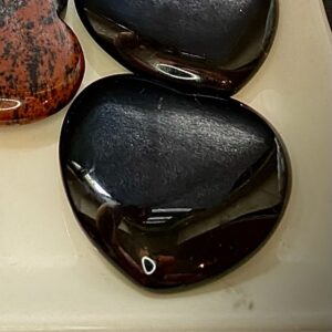 Black obsidian heart