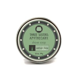 Three Sisters Apothecary Shave Soap Vetiver Lime