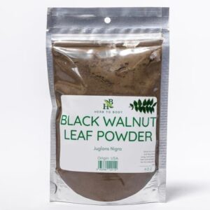Herb To Body Black Walnut Leaf Powder | Juglans Nigra | Wildcrafted | 4oz