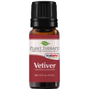 Plant Therapy Vetiver Essential Oil 100% Pure undiluted Aromatherapy 10 ml (1/3 oz)