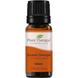 Plant Therapy Sweet Orange Essential Oil 100% Pure undiluted Aromatherapy 10 ml (1/3 oz)