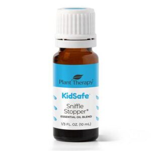 Plant Therapy Kidsafe Sniffle Stopper Essential Oil Blend 10 Ml (1/3 oz) Respiratory Support Blend 100% Pure Undiluted Aromatherapy