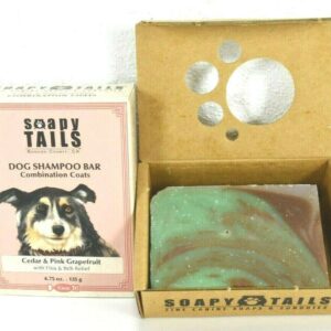 Soapy Tails, Dog Shampoo Bar Short and Smooth Coat Citrus and Mint