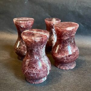 Strawberry quartz vase