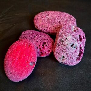 Honeycomb Ruby palm stone