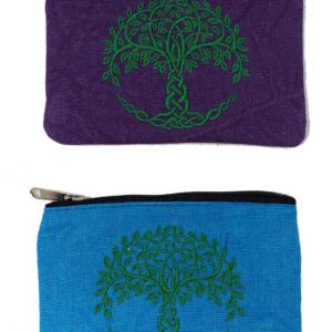 Tree of life coin purse