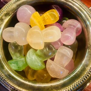 Candy fluorite Mushroom Carving