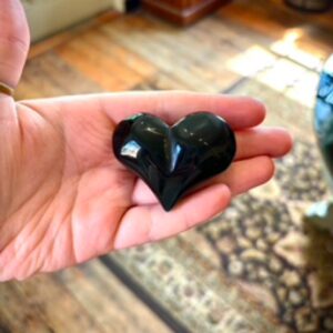 Variation #5592 of Rainbow obsidian heart