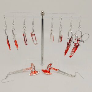 Terror Halloween Blood Earrings