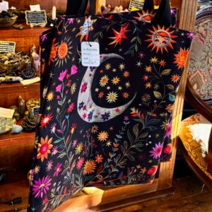 Tote Bag - Moon & Flowers