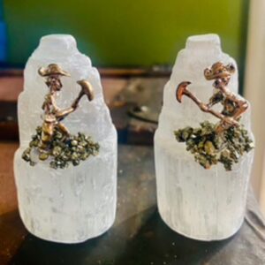 Selenite pyrite mountain