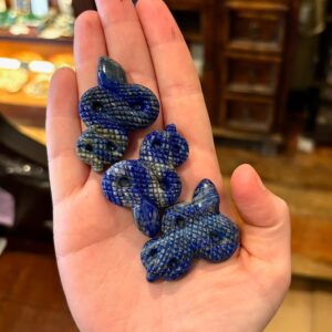 Lapis Snake Carving
