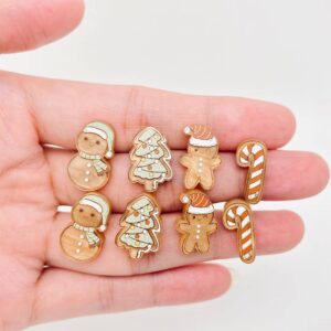Christmas Tree,Gingerbread Man,Snowman,Crutches Ear Studs