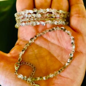 Herkimer diamond bracelet