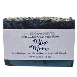 Blue Moon - Charcoal Exfoliating Scrub | Natural Goat Milk Soap