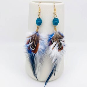 Bohemian Style Feather Earrings