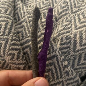 Dipped sage tree branch sticks