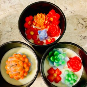 Flower essence candle