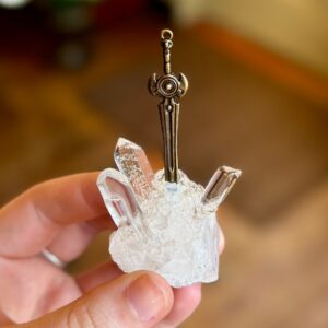 Clear Quartz with sword