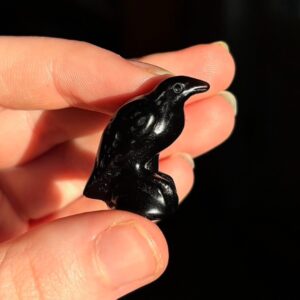 Small Raven Carving