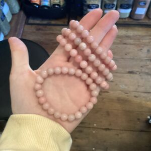 Pink opal bracelet