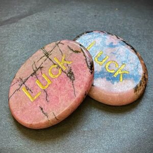 Rhodonite worry stone